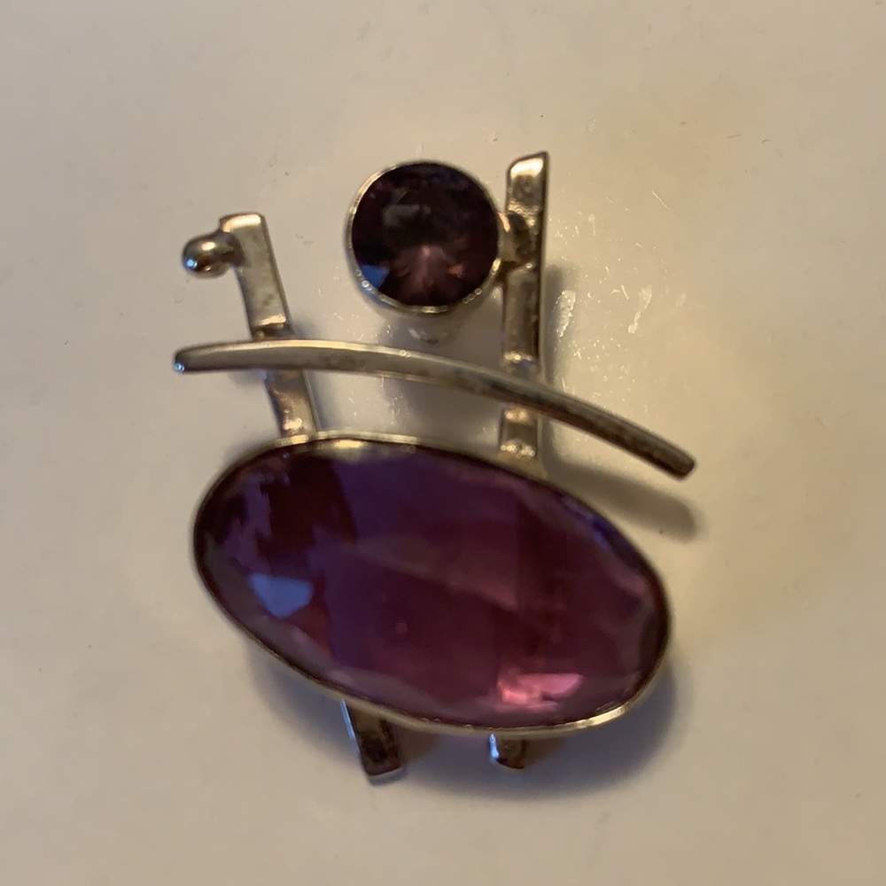 Amethyst & Sterling Pendant
